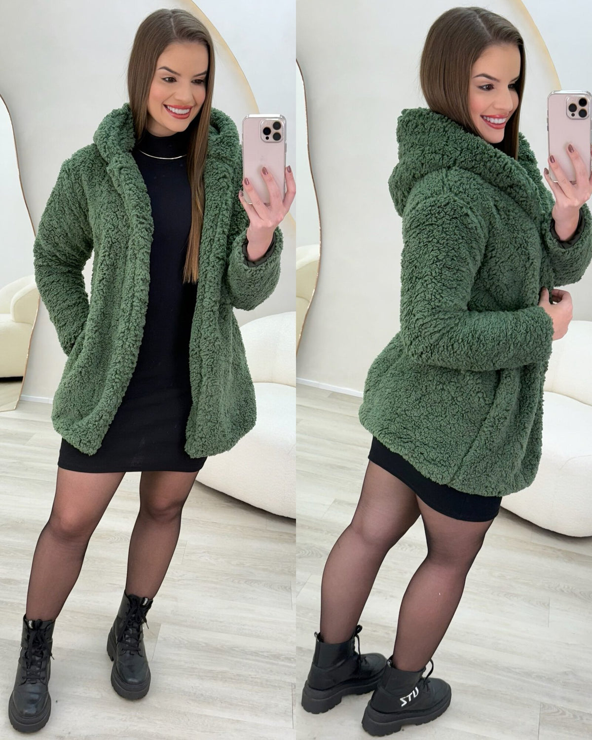 CASACO TEDDY ANNE VERDE